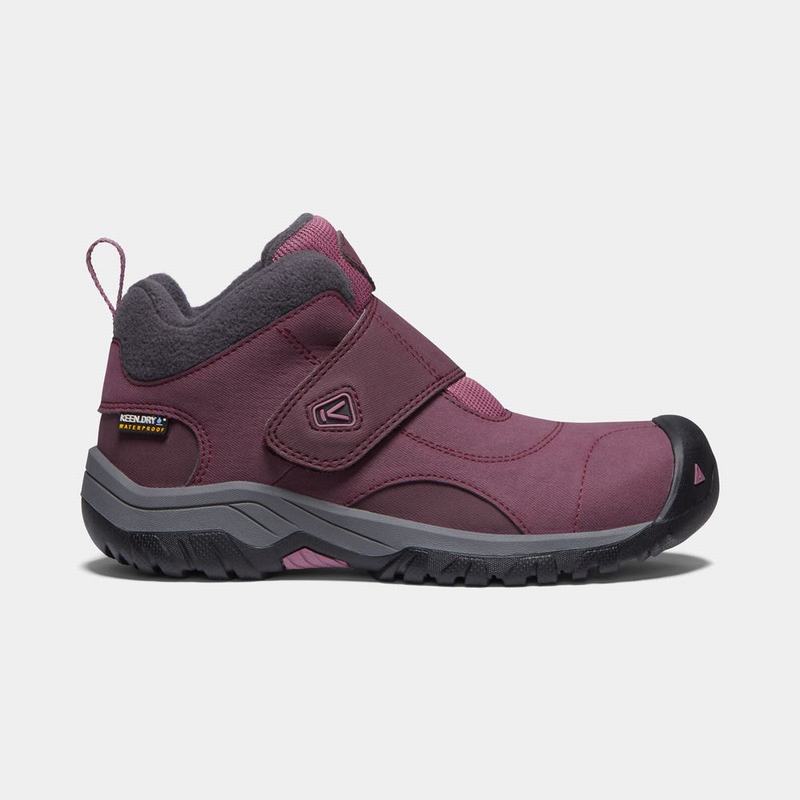 Keen Kootenay II Waterproof Kids Winter Boots Burgundy Factory Outlet NZ (1274-PODJE)